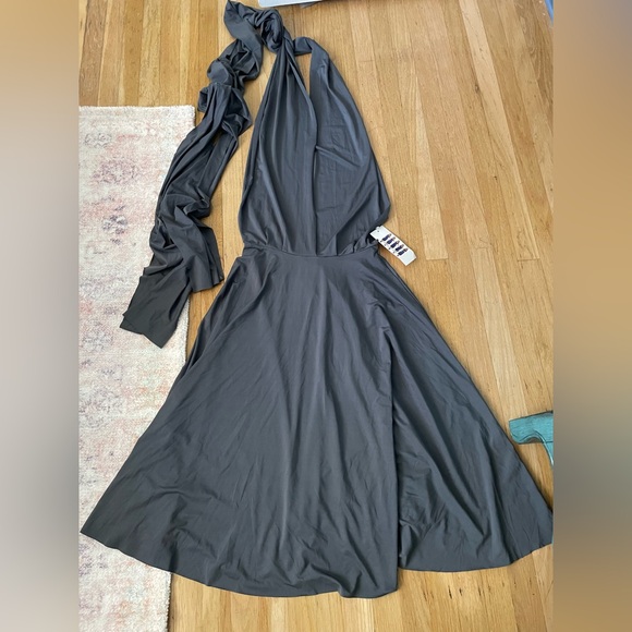 New Chic Flirty Girls Fashion One Size Fits All Gray Convertible Dress - Picture 2 of 4